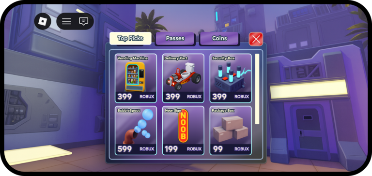 pase de juego en Roblox en dispositivos móviles