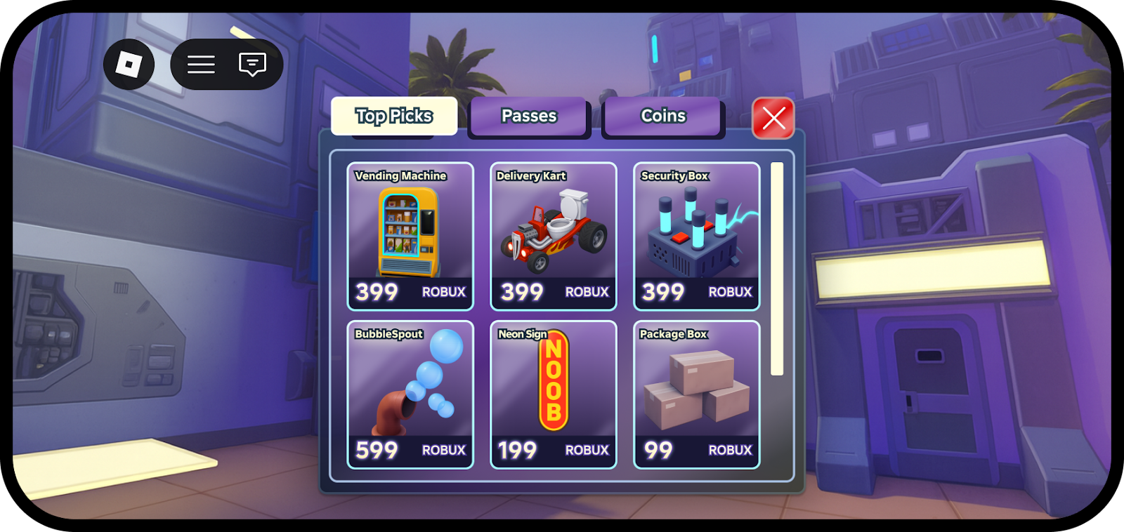 pase de juego en Roblox en dispositivos móviles