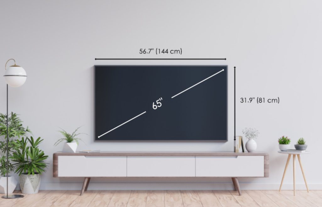 Fórmula para calcular el tamaño de televisor según la distancia de visualización