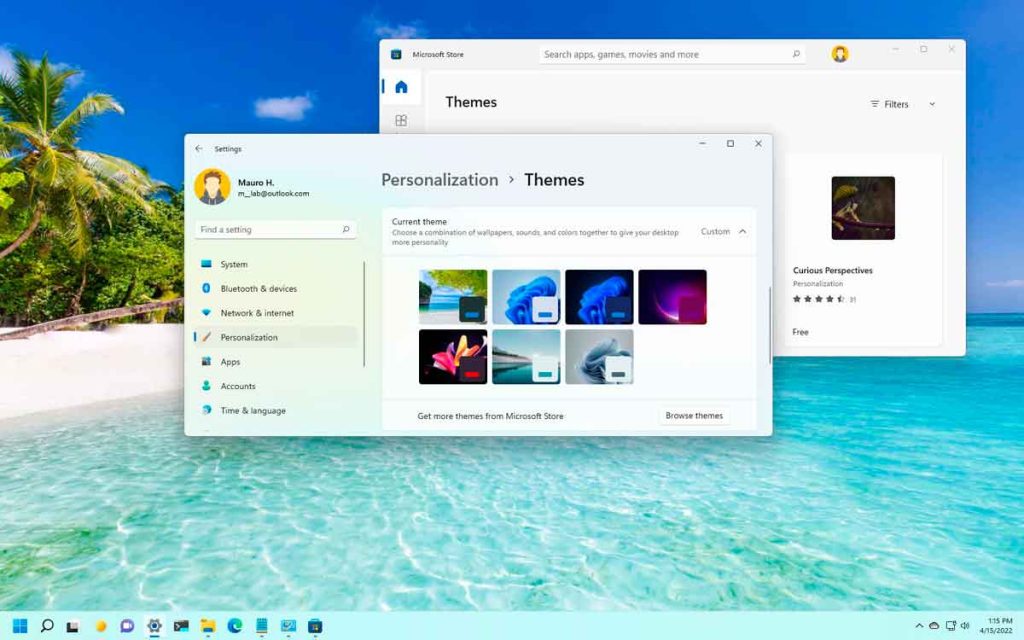 cambiar el tema de Windows 11