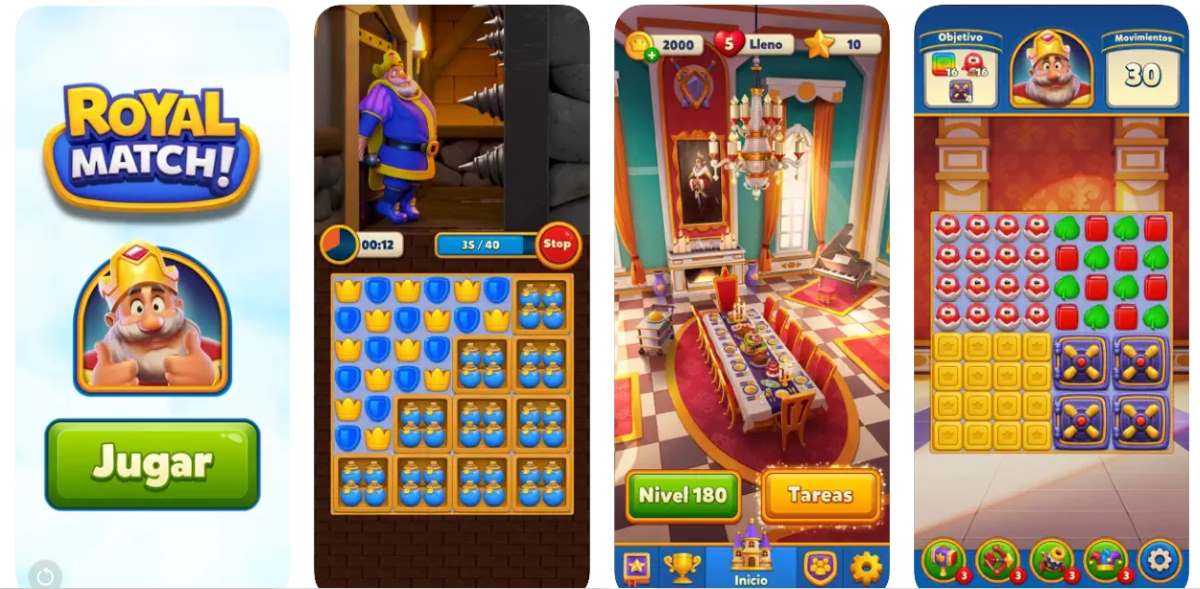 Royal Match juegos parecidos a Candy Crush