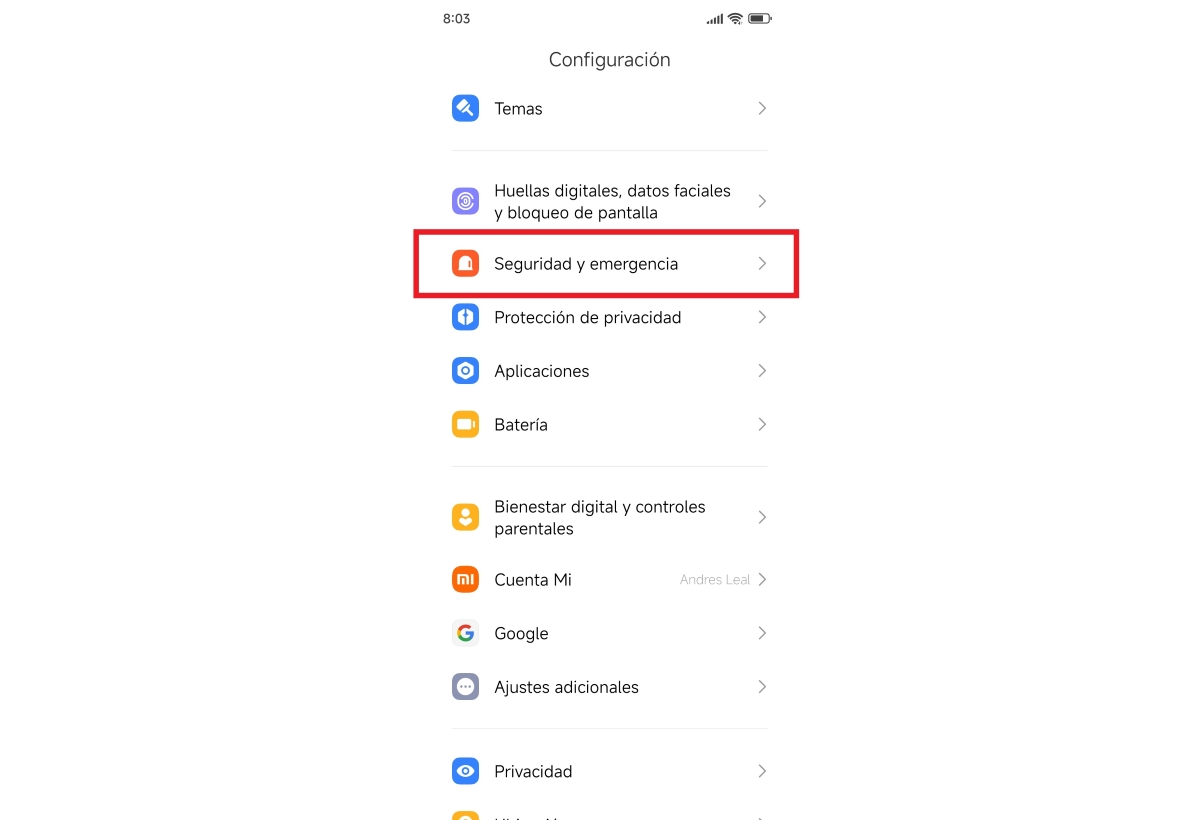 Seguridad y emergencia en Android