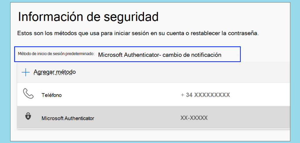 How to change the Microsoft verification method