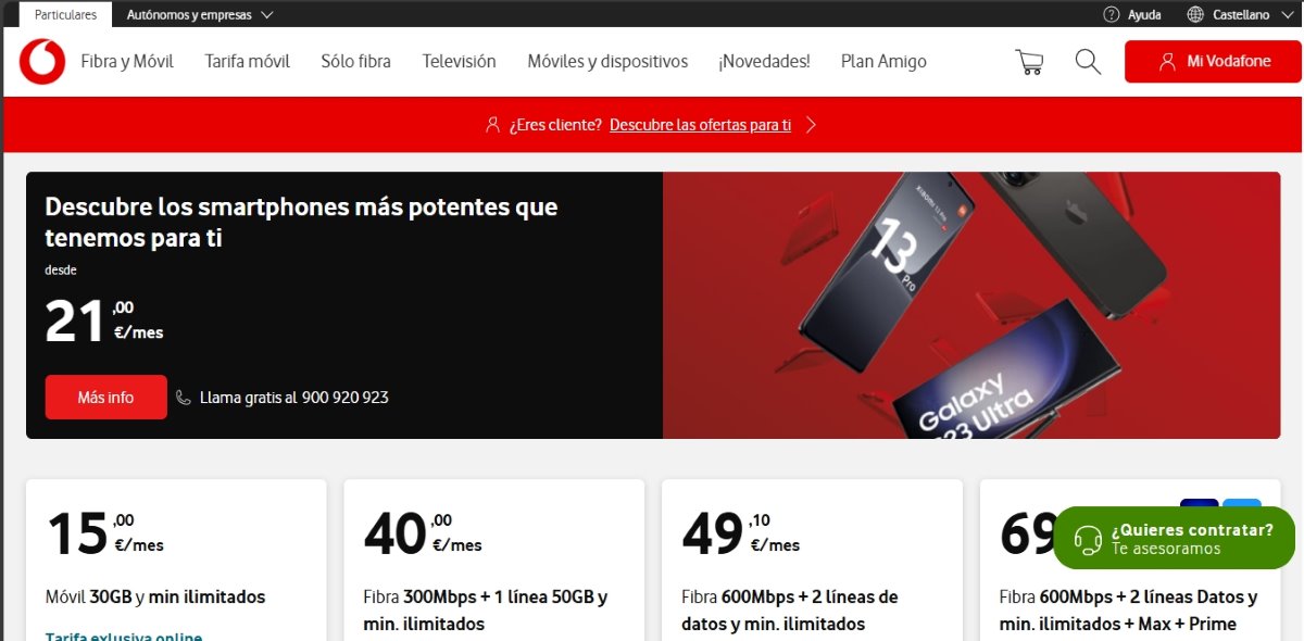 Vodafone web