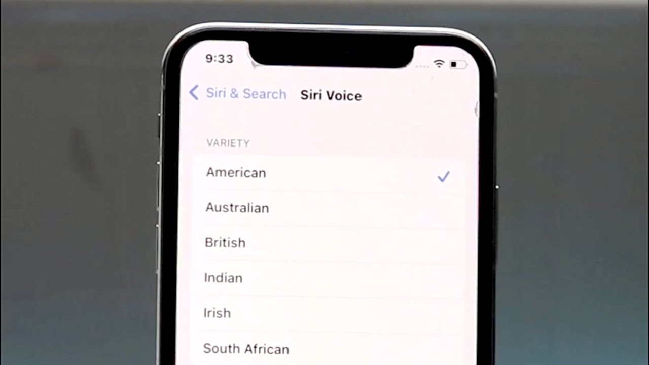 cambiar voz siri