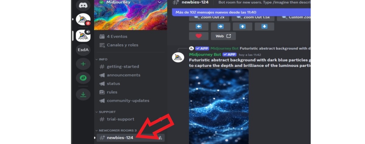 Instalar Midjourney en Discord