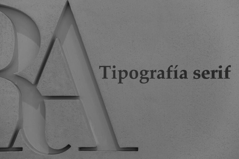 Tipografía serif