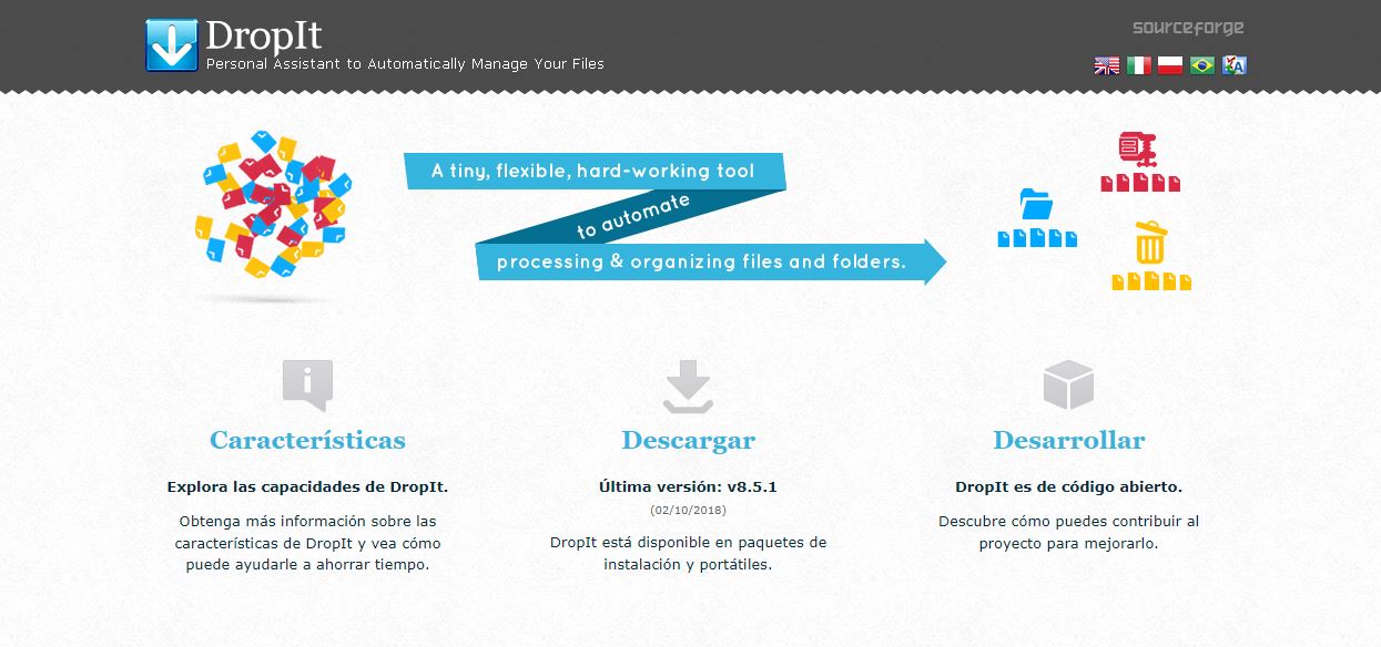 dropit archivos y carpetas en windows