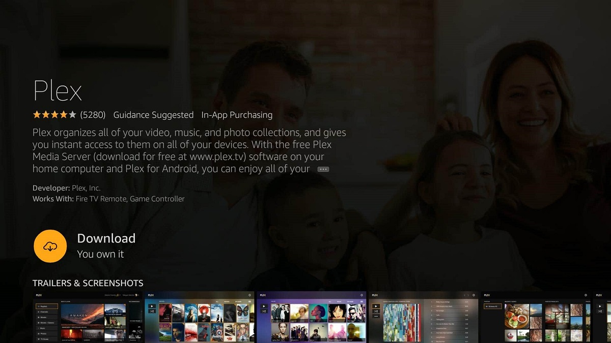 instalar PLEX en Fire TV