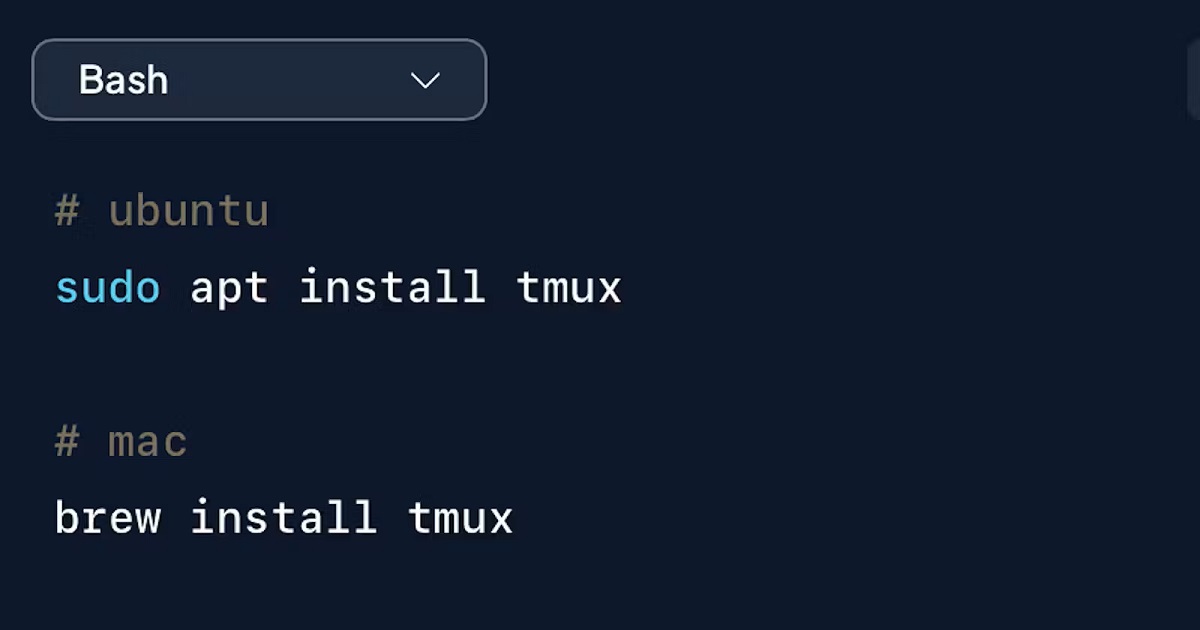 instalar tmux