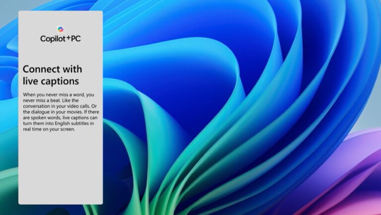 Live Captions en Copilot+ PC 122138