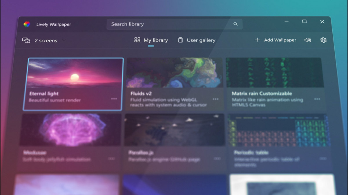 Lively Wallpaper personalizar Windows 11