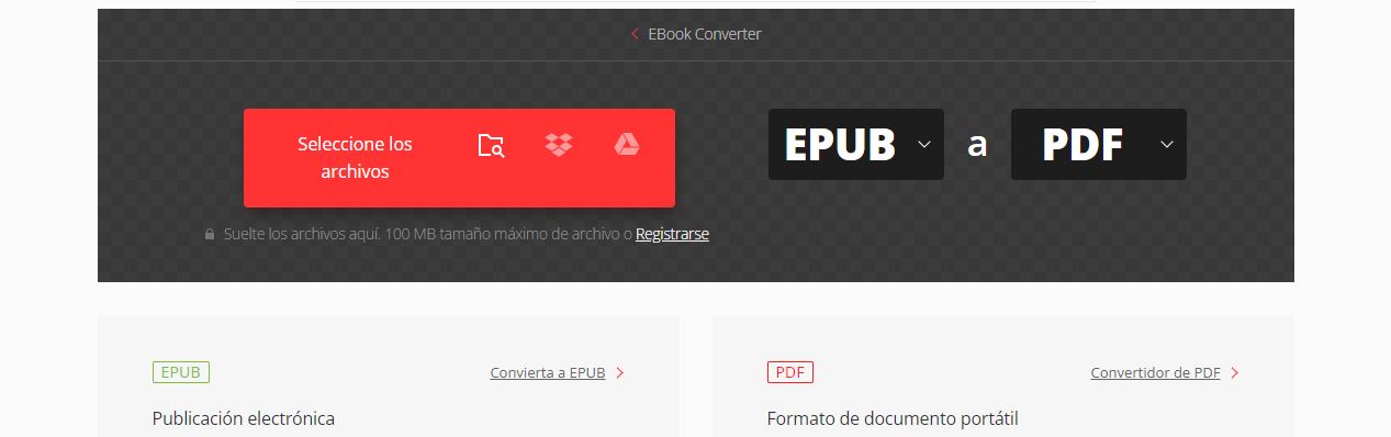 convertir epub a pdf