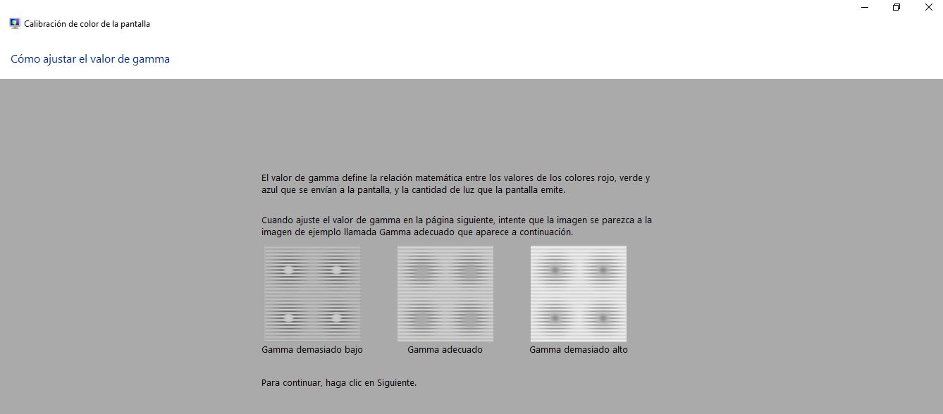 calibrar la pantalla en windows 10