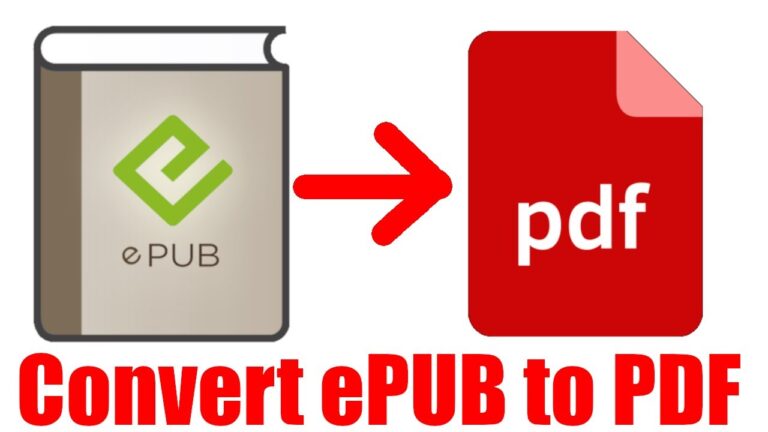 convertir epub a pdf