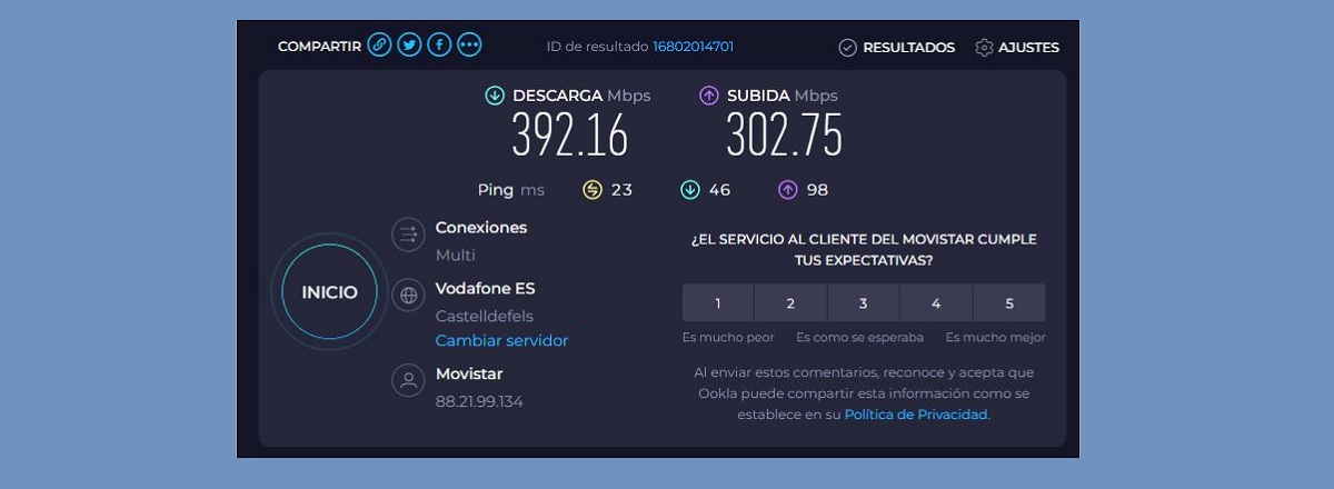 test velocidad internet