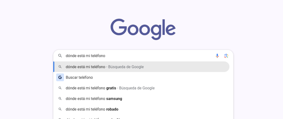 Donde está mi teléfono Google