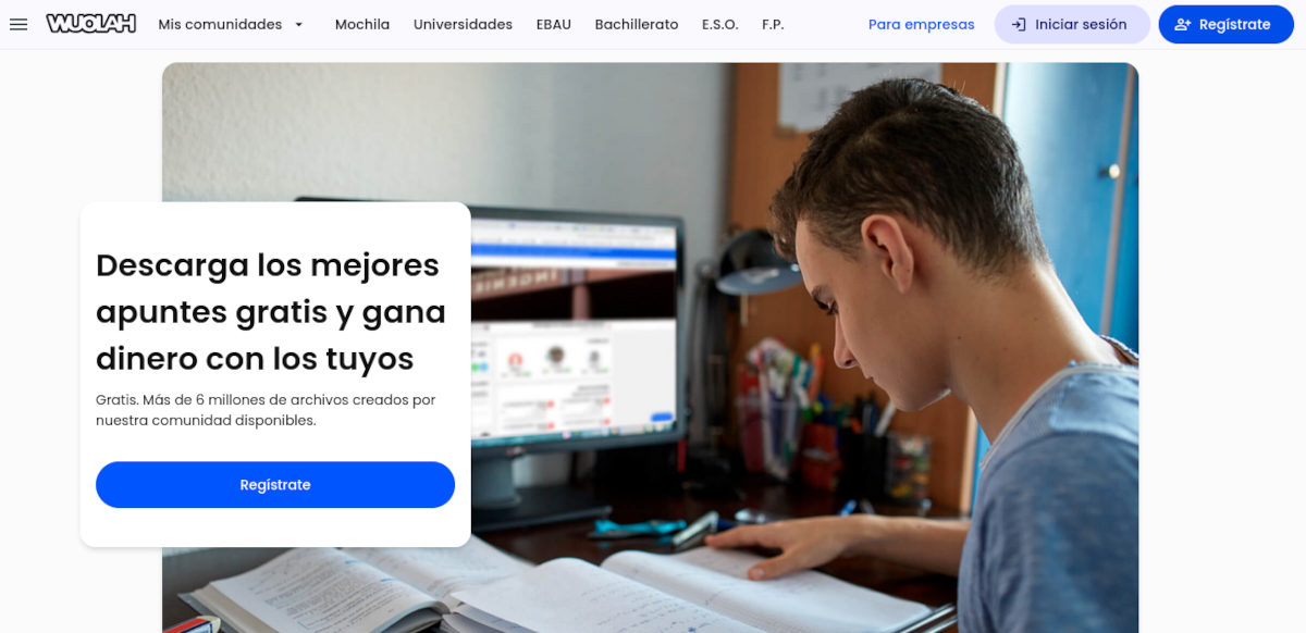 Wuolah sitio web