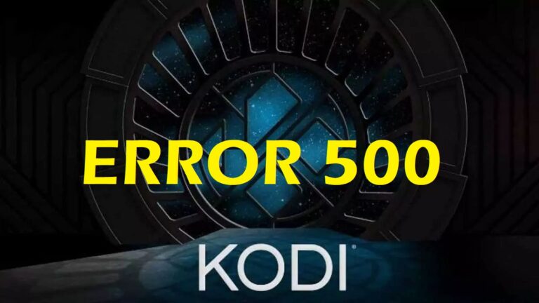 kodi error 500