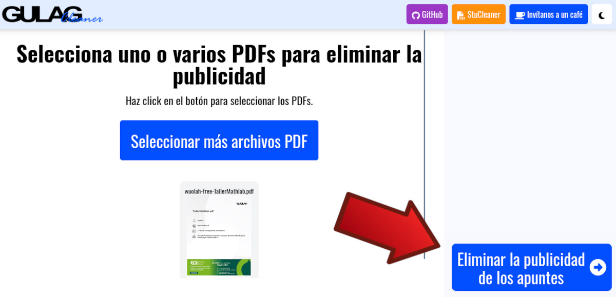 quitar anuncios en Wuolah PDF