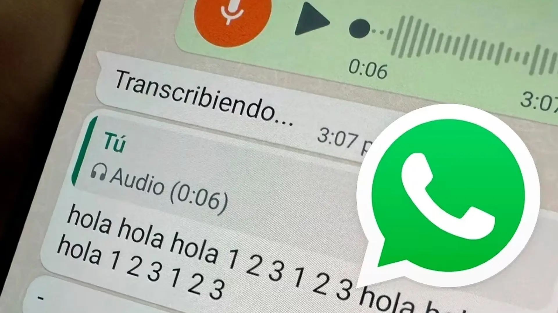 Transcripción automática de notas de voz