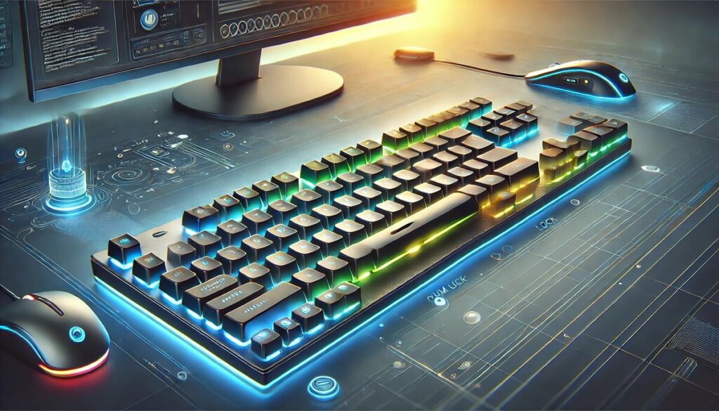 Como funcionan las tres luces del teclado