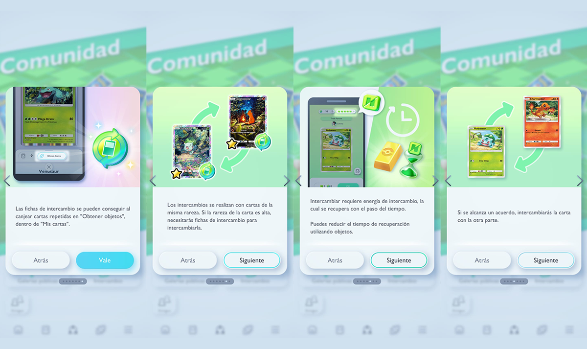 Cómo intercambiar cartas en Pokémon Pocket