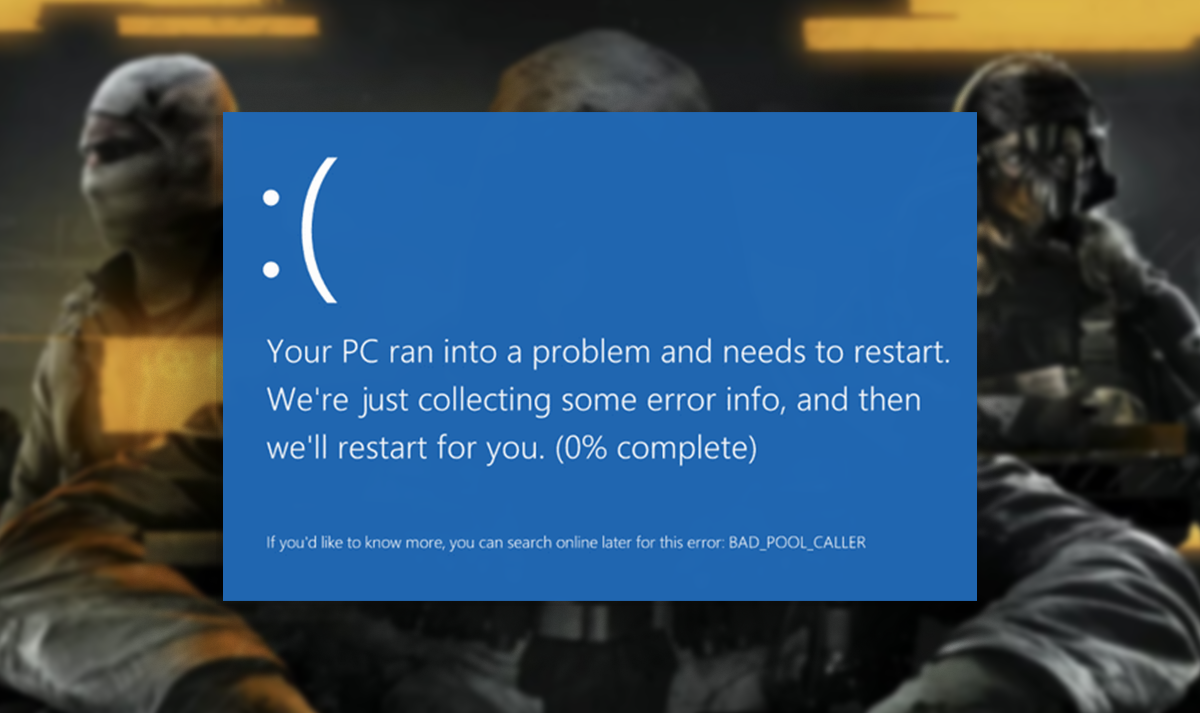 Error Bad Pool Caller en CoD Black Ops 6