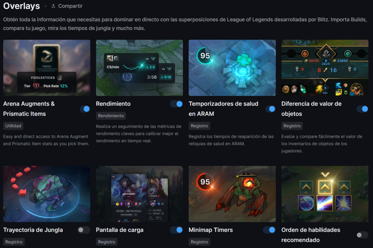 Overlays dentro del juego con Blitz gg
