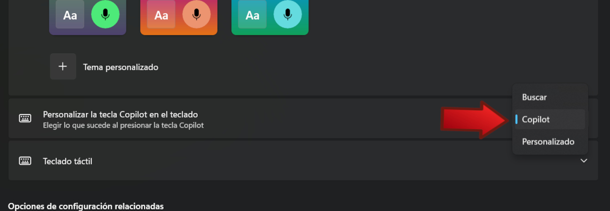 Personalizar la tecla Copilot Windows 11