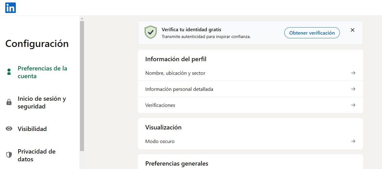 evitar que LinkedIn utilice tus datos