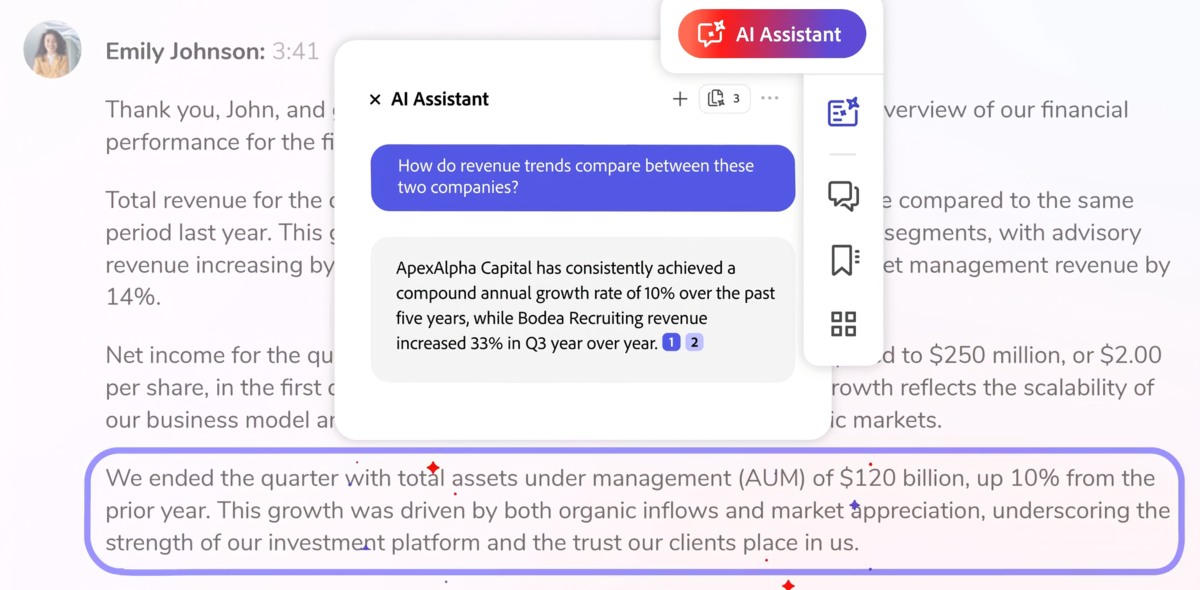 Acrobat AI Assistant