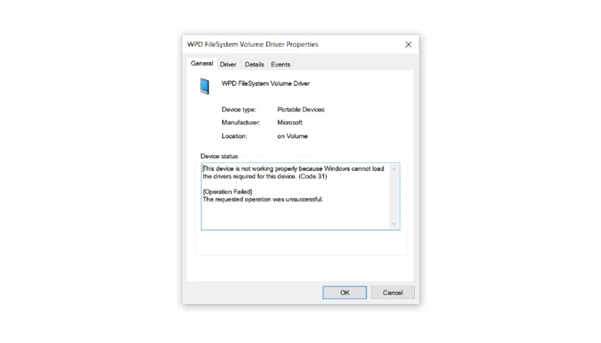 Error Code 31