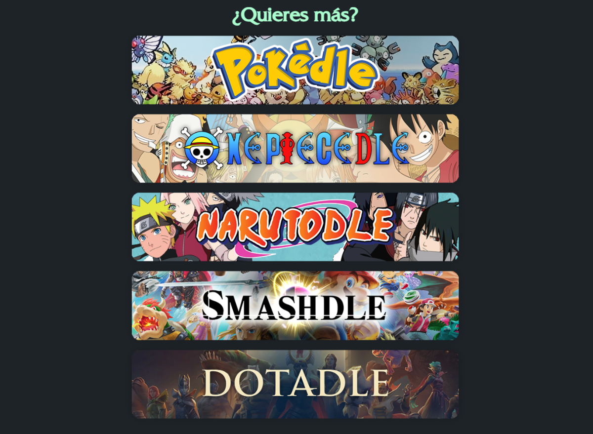 Otros juegos como Loldle