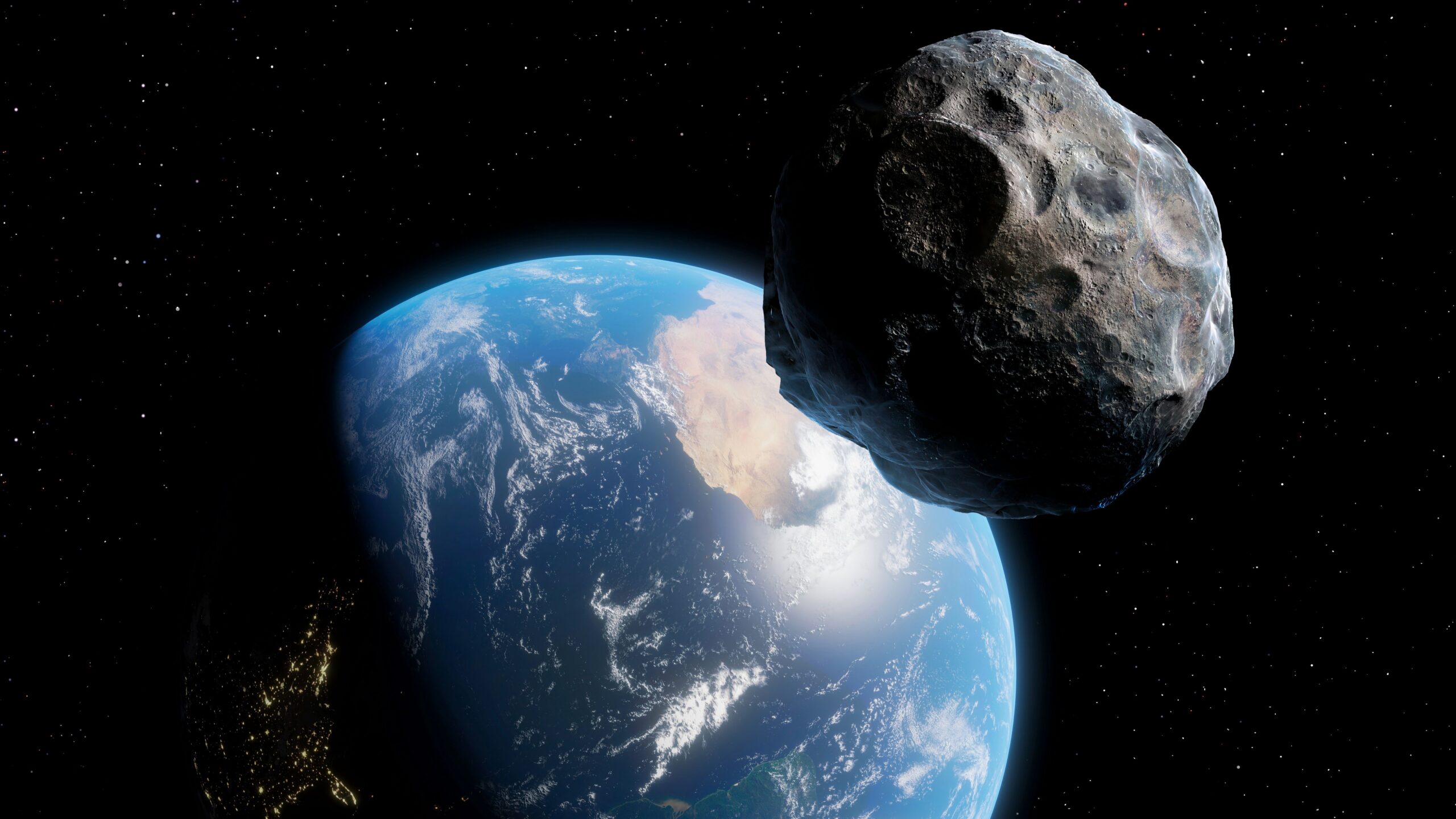 Asteroide observado desde telescopio