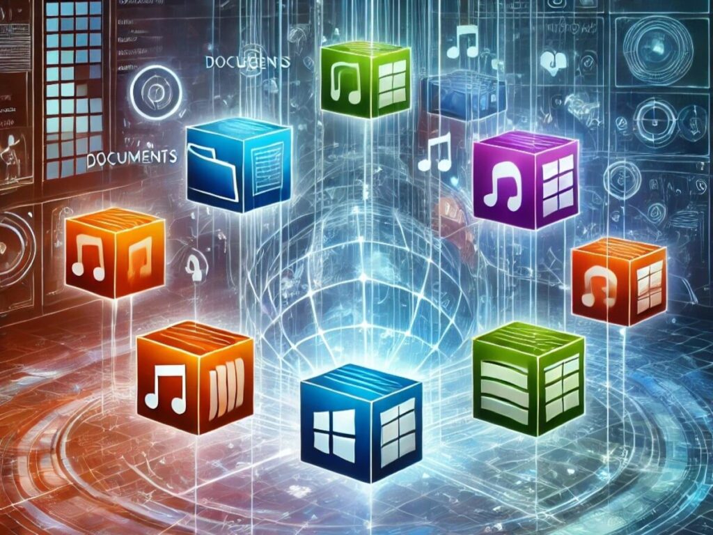 bibliotecas en Windows