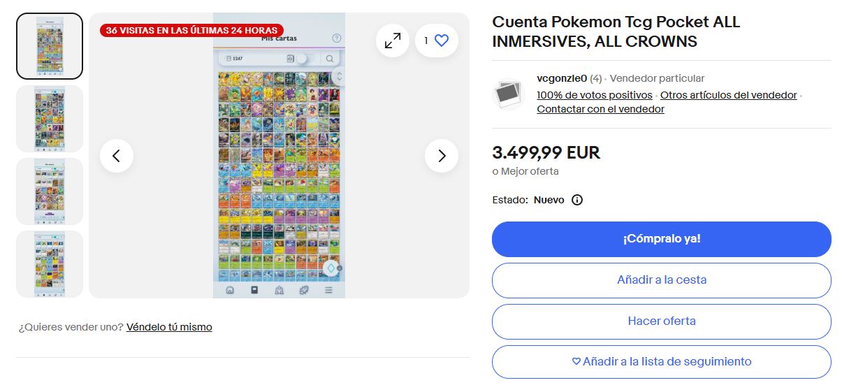 mercado negro de cartas en Pokémon Pocket