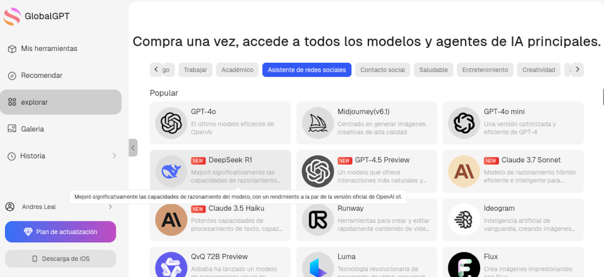 GlobalGPT web