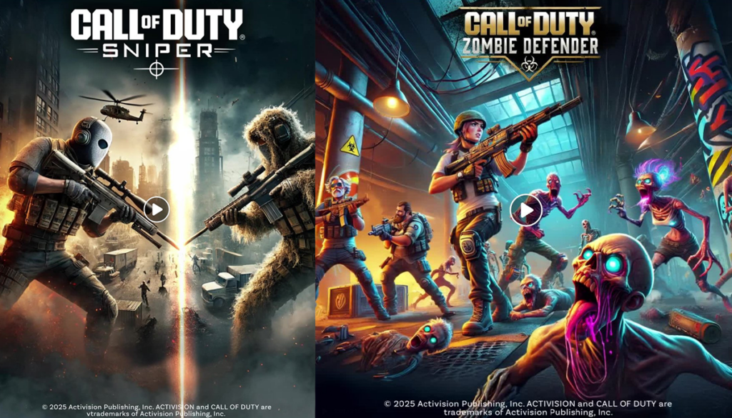 Portadas activision Call of Duty creadas por IA