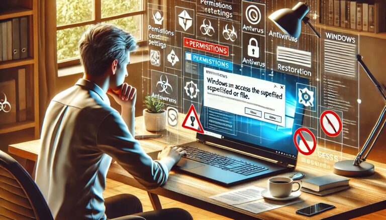 Windows no puede acceder a la ruta o archivo especificado