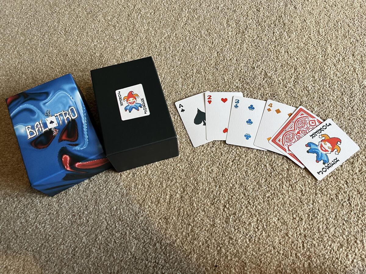 baraja de cartas de Balatro