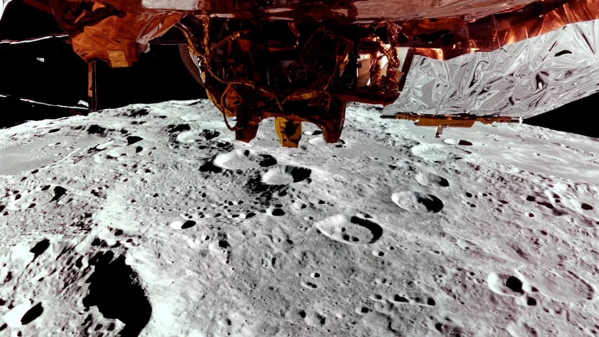 Fotografía tomada por Blue Ghost en la Luna