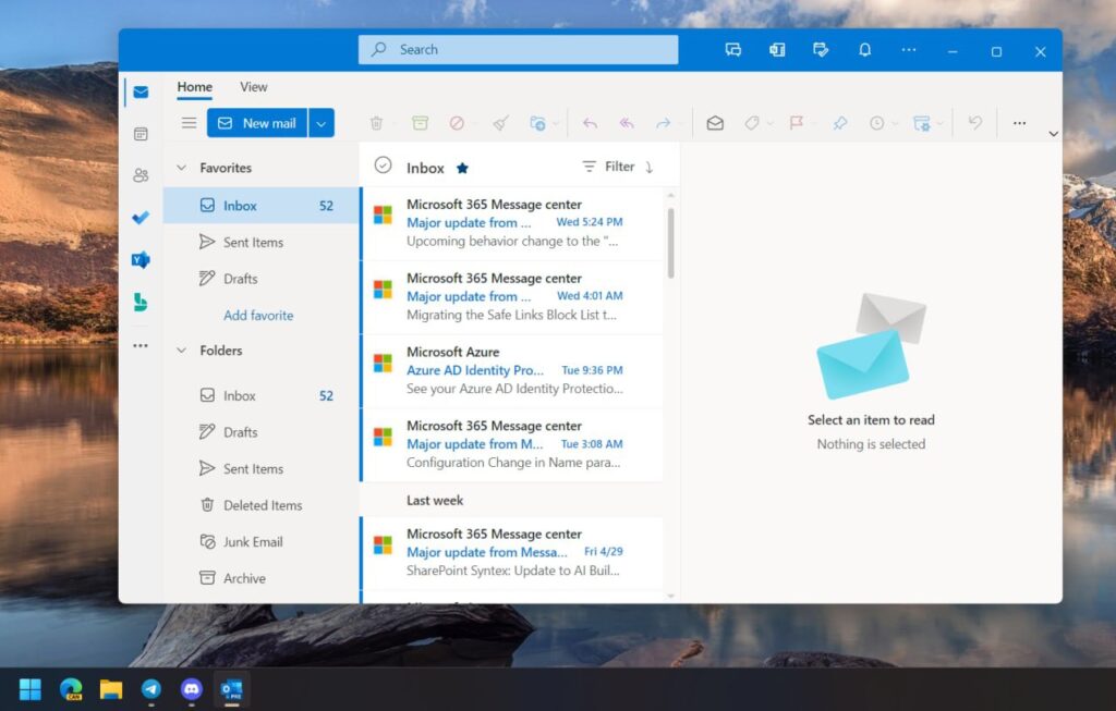 Cómo desactivar la barra de App Search en Outlook