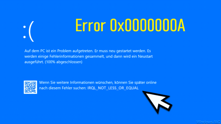 Error 0x0000000A