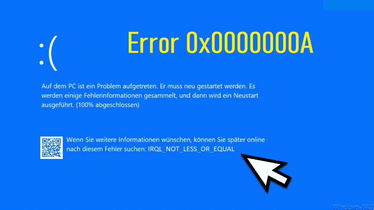 Error 0x0000000A