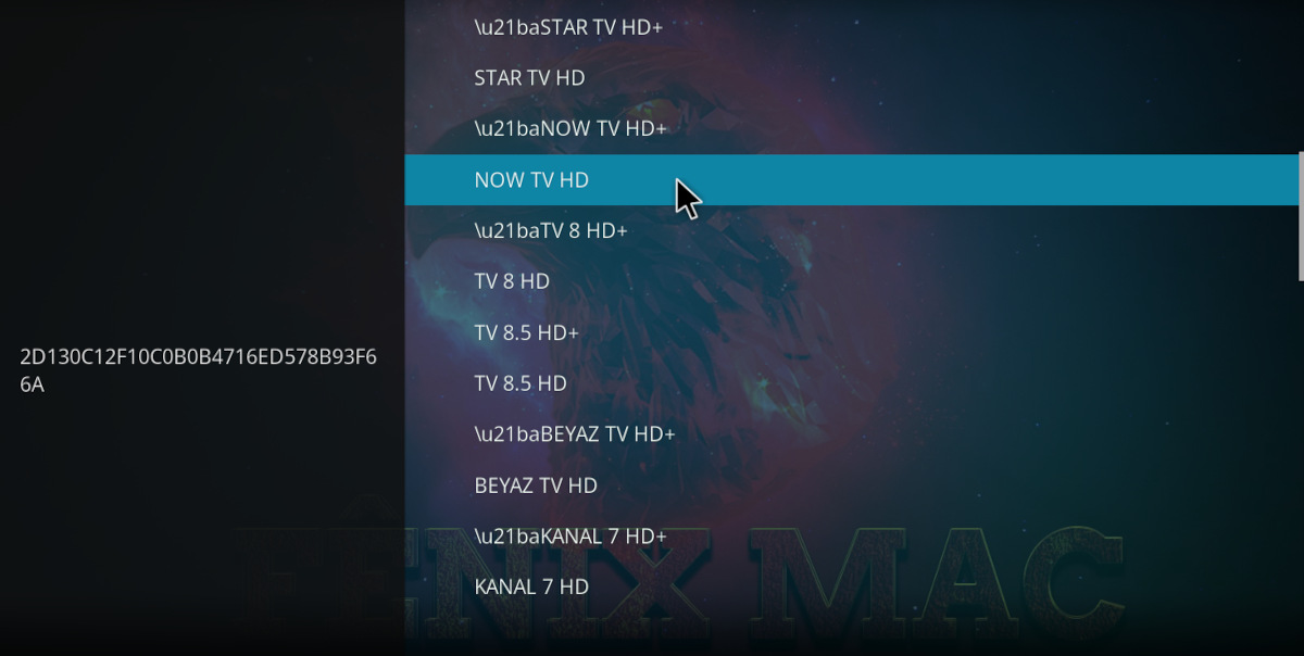 Listas IPTV Fenix Mac Kodi