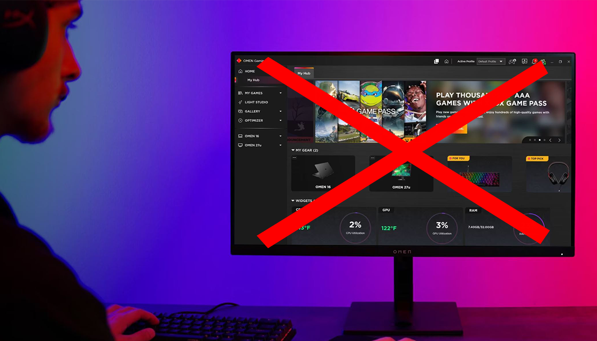 Omen Gaming Hub no arranca