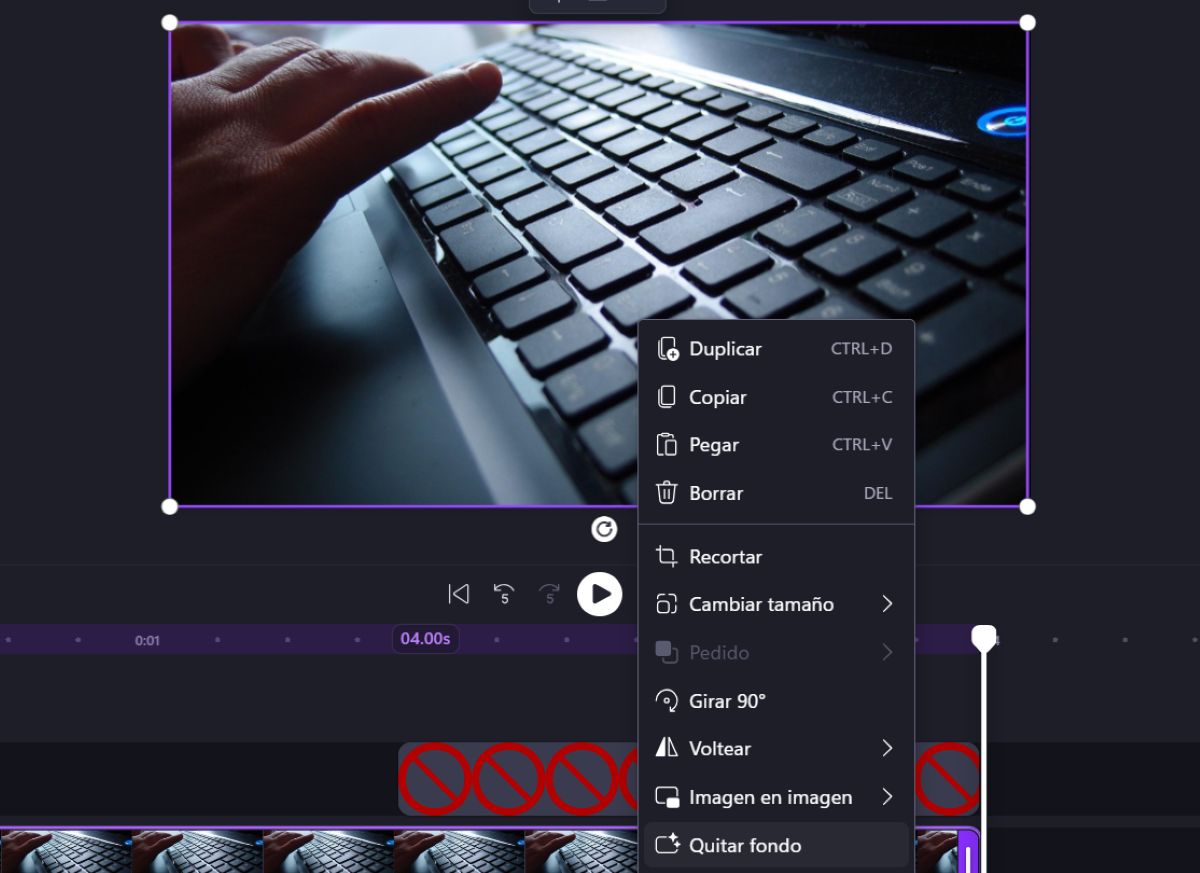 Quitar el fondo para aprovechar al máximo Clipchamp en Windows 11