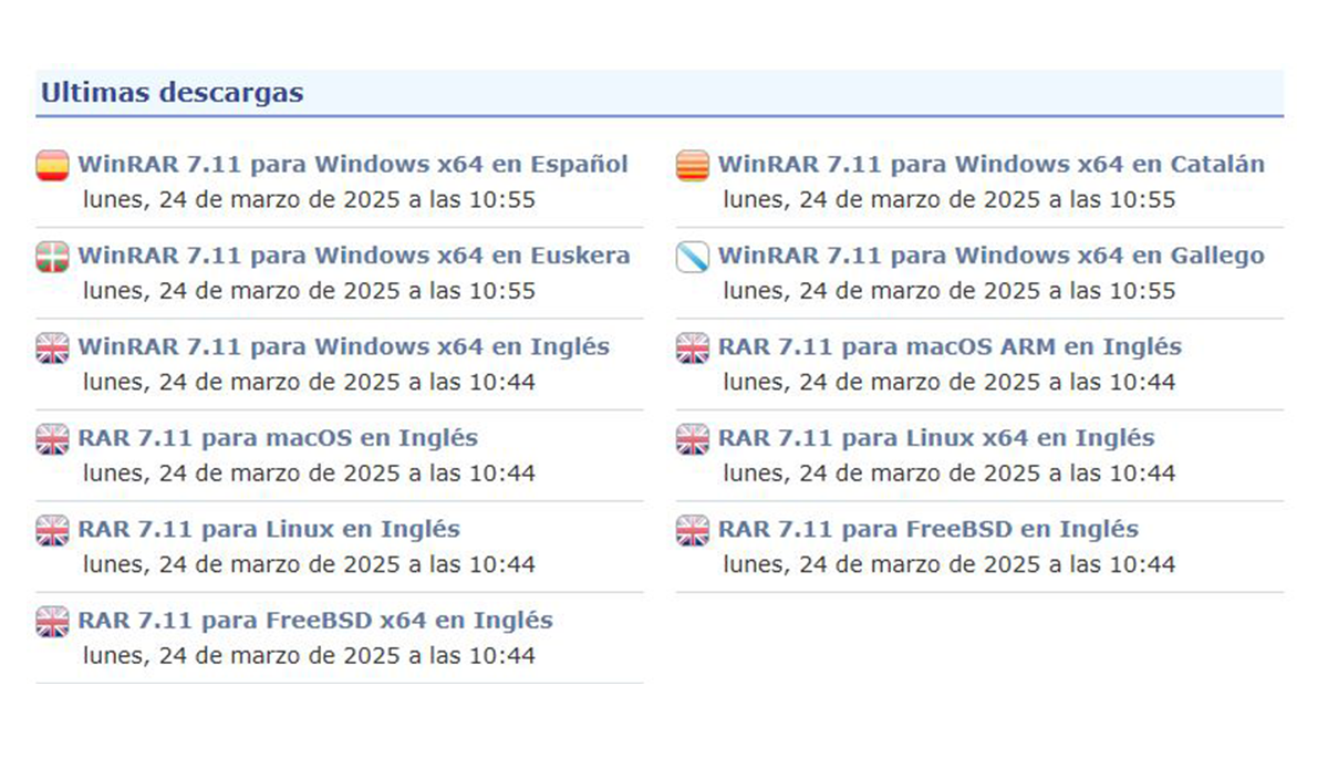 Solución al fallo en WinRAR