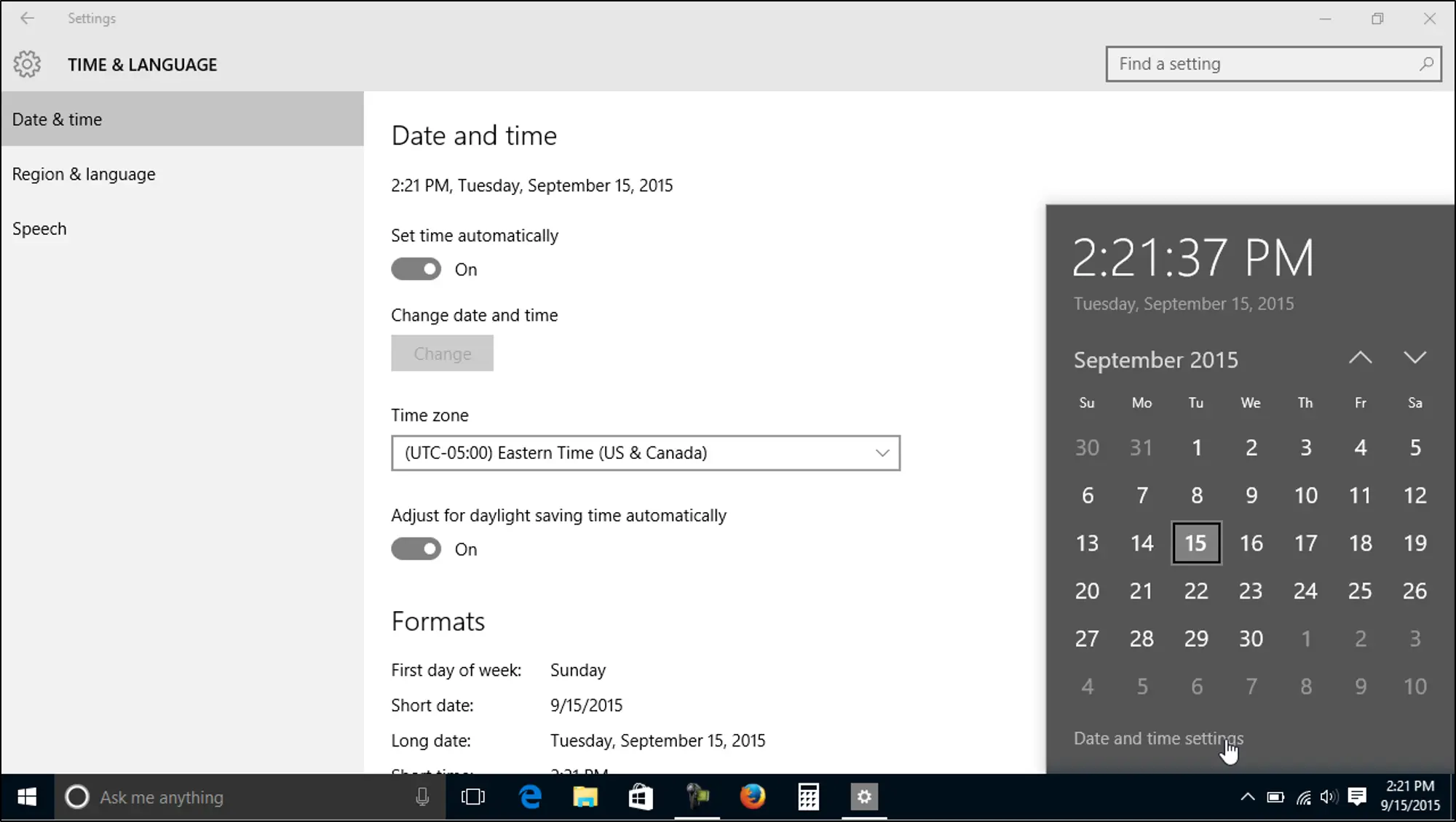 error de sincronización de hora en Windows 10